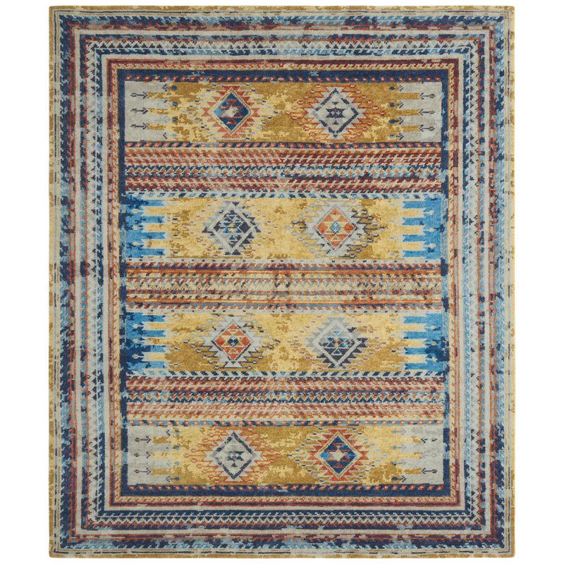 Mesa Mirage Hand Knotted Area Rug, Rectangle 10' x 14'