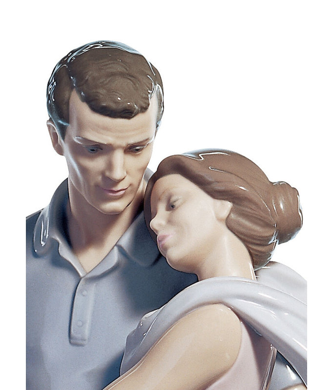 Eternal Embrace Porcelain Novelty Figurine for Anniversaries