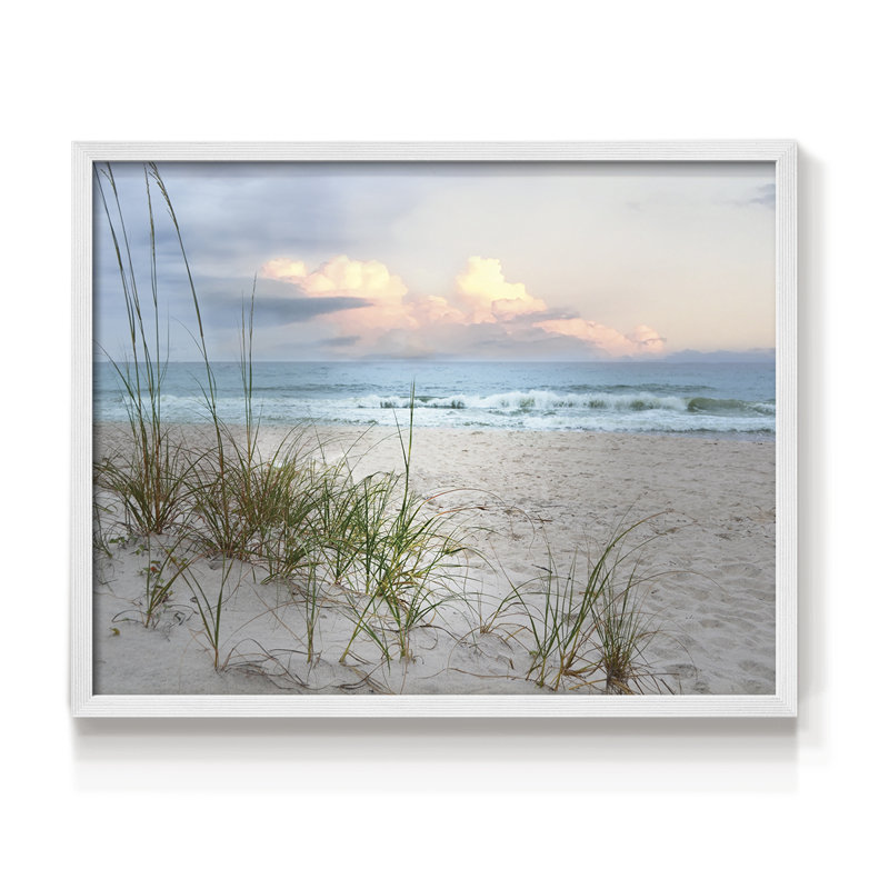 Beach Driftwood -Framed Print - Restickable, 11" H x 14" W, White