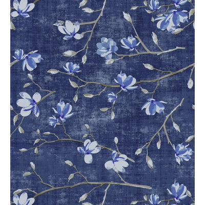 Rouleau de papier peint texturé L 24 pi x l 34 po Chinoiserie Bloom