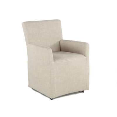 Abeerah 27'' H Linen Upholstered Armchair