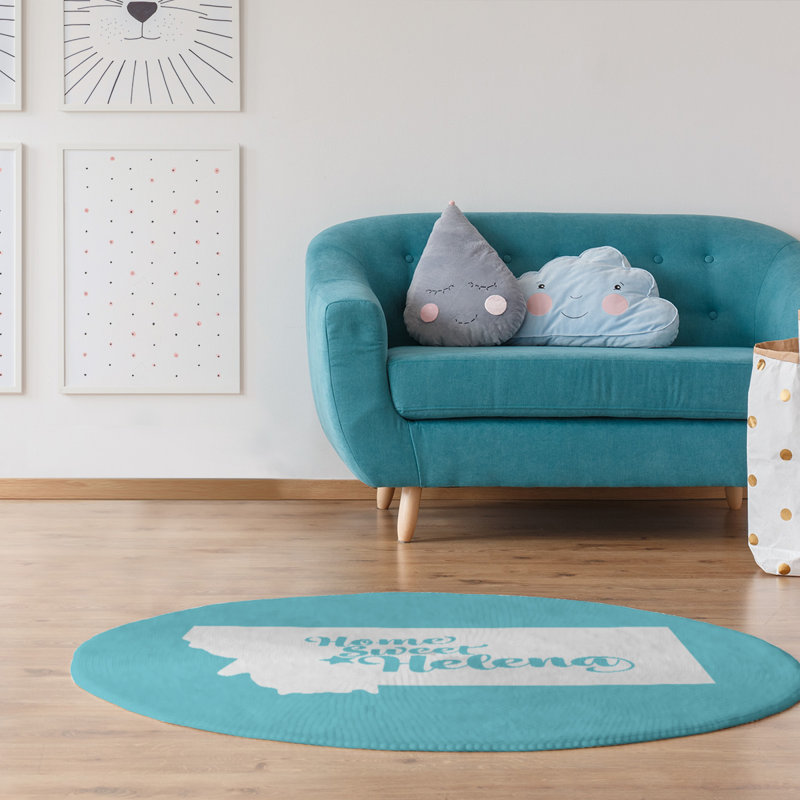 Tapis en poly-chenille montana hélène, Rond 5 pi