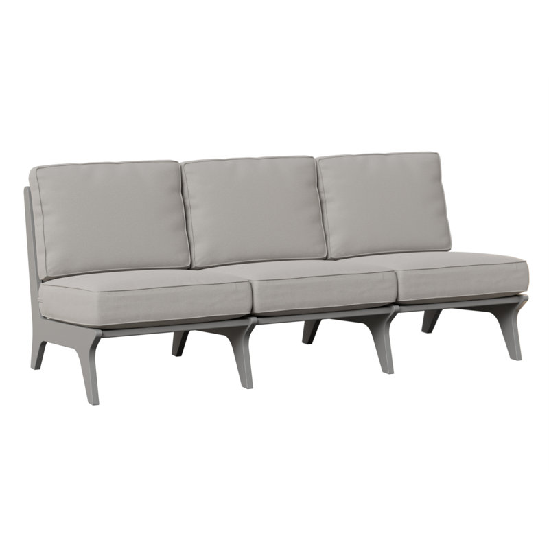 Hartley Outdoor 3 - Seat Patio Sofa, Bluepoint Flax, Red