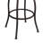 Swivel Upholstered Faux Leather Counter Stool-441024171