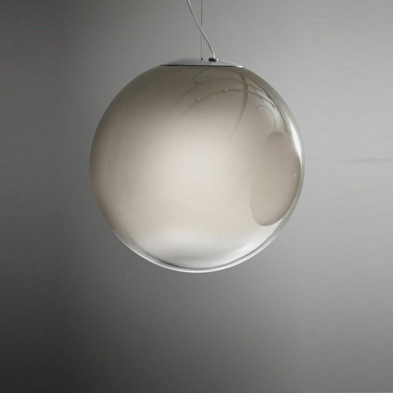 Smoke - 13.75 Inch One Light Pendant, Smokey Gray, 98.44" H x 9.69" W x 9.69" D