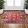 Tapis à motif floral lavable Fillender