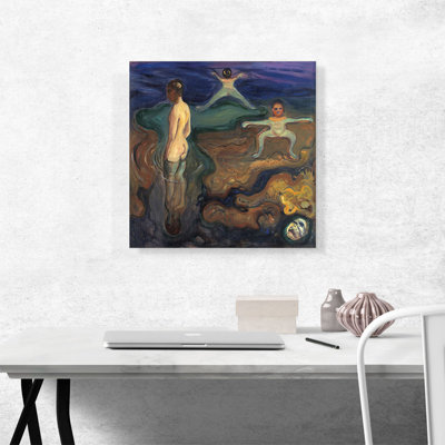 «Bathing Boy 1898» par Edvard Munch, reproduction d'art sur toile tendue