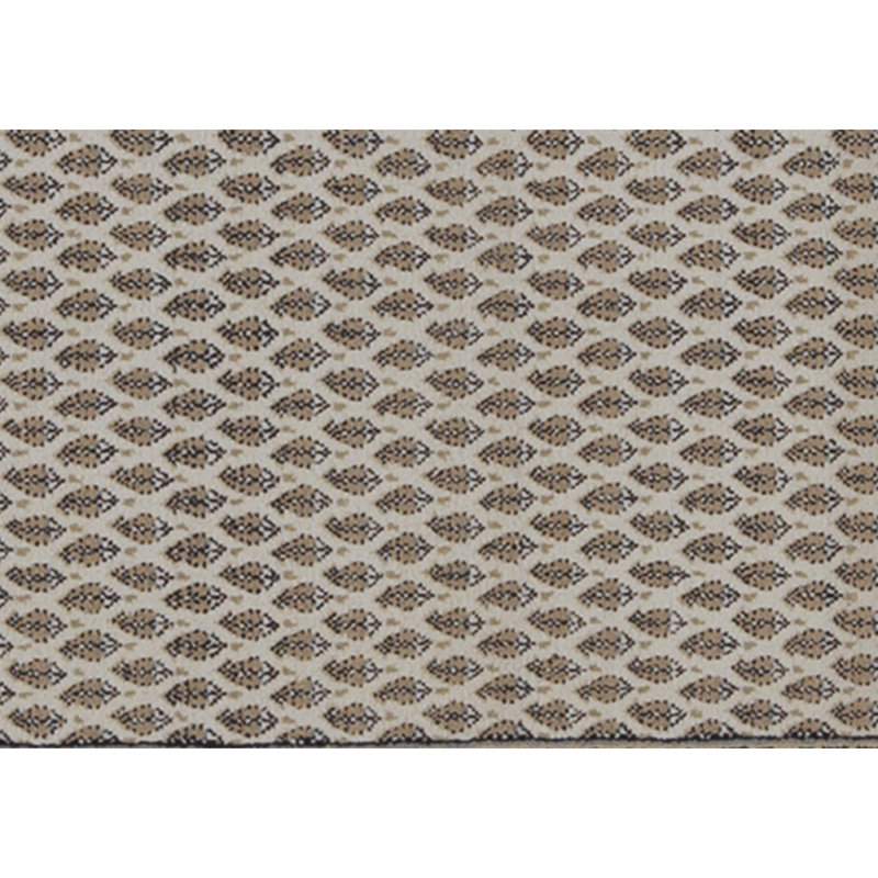 Tapis crème et pêche noué à la main de haute qualité