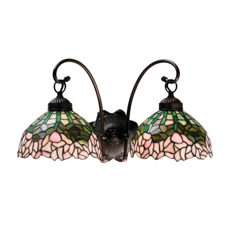 Cabbage Rose 2 - Light Armed Sconce