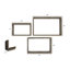 Ensemble de 3 tablettes murales Vintage Farmhouse Shadow Box-198907530