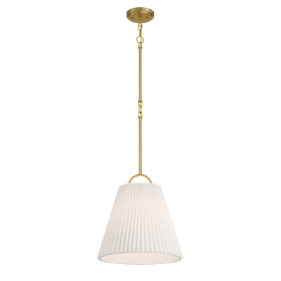 Vilna 1-Light Pendant in Brass