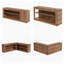24 bancs de rangement pour chaussures de coin 24 paires, étagère à chaussures ouverte en forme de L en bois, range-chaussures modulaire 2 pièces pour hall d'entrée moderne