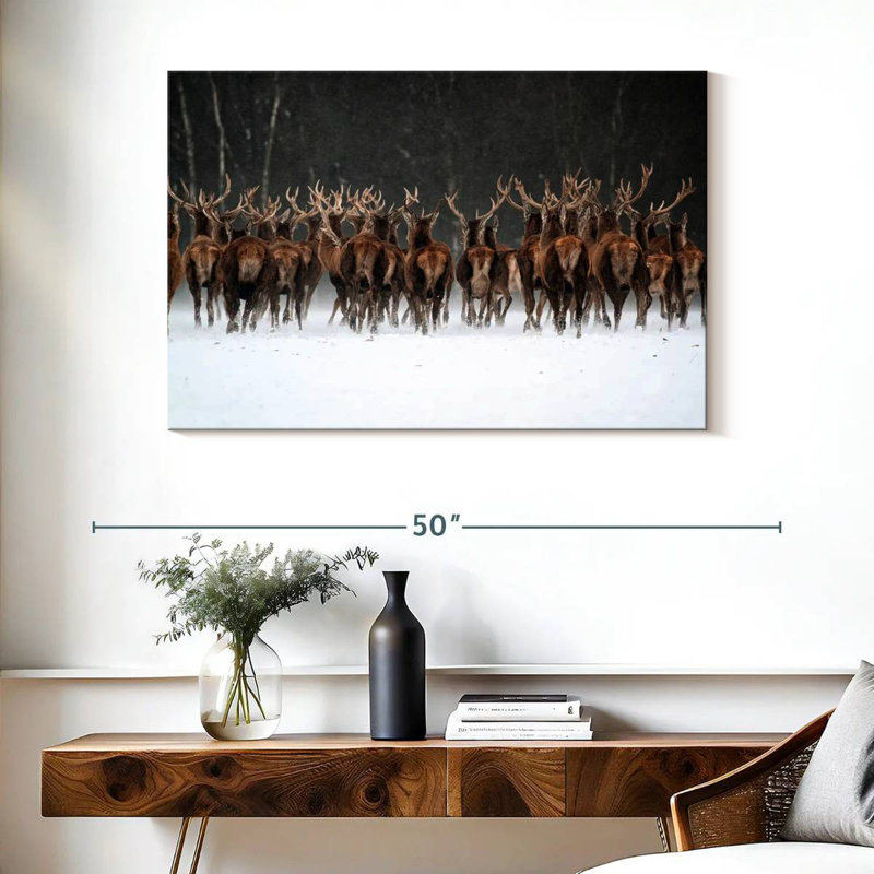 Deer Escape, 26" H x 39" W