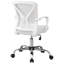 Chaise de bureau contemporaine, pivotante, réglable en hauteur, filet blanc, chaise en métal de conception ergonomique,