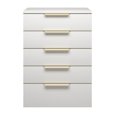 Milana 20" Floating Linen Cabinet With Drawers In Gloss White