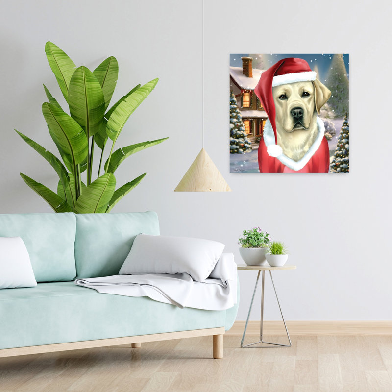 Santa Claus Lab 1 Piece Wrapped Canvas Wall Art, 60.96cm H x 60.96cm W
