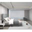 Ensemble de chambre avec grand lit plateforme 2 pièces-87378502