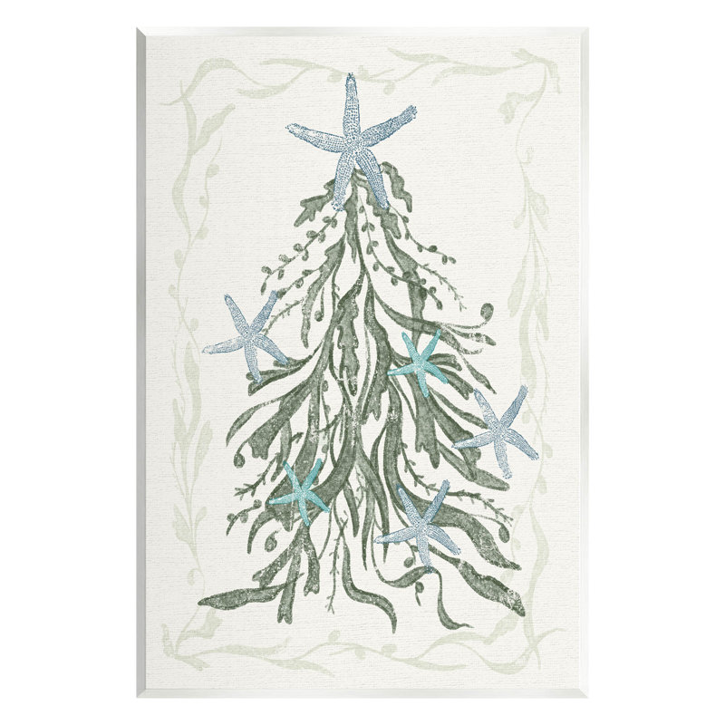 Arbre de Noël nautique Sea at-290, H 15 po x l 10 po x P 0,5 po, Bois