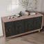 Crédence d'armoire de cuisine 60 "avec 4 portes en losange à motif convexe et 2 tablettes-358062731