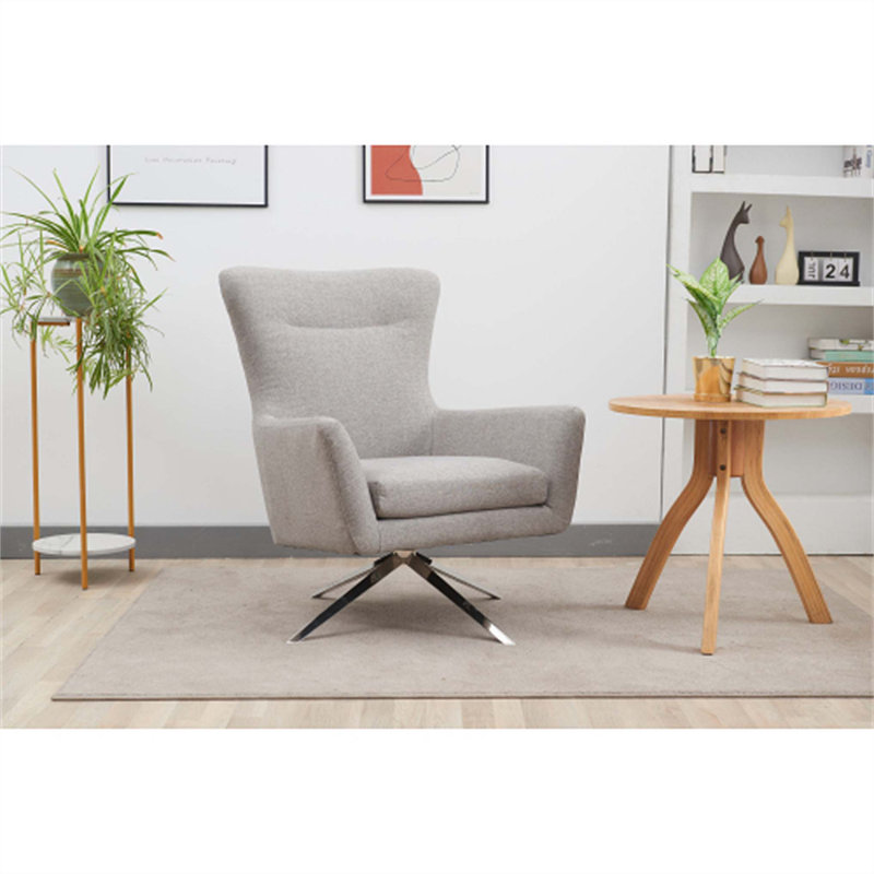 Faux Leather Swivel Recliner