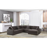 Angeliah 6 Seater Reversible Upholstered Corner Sectional