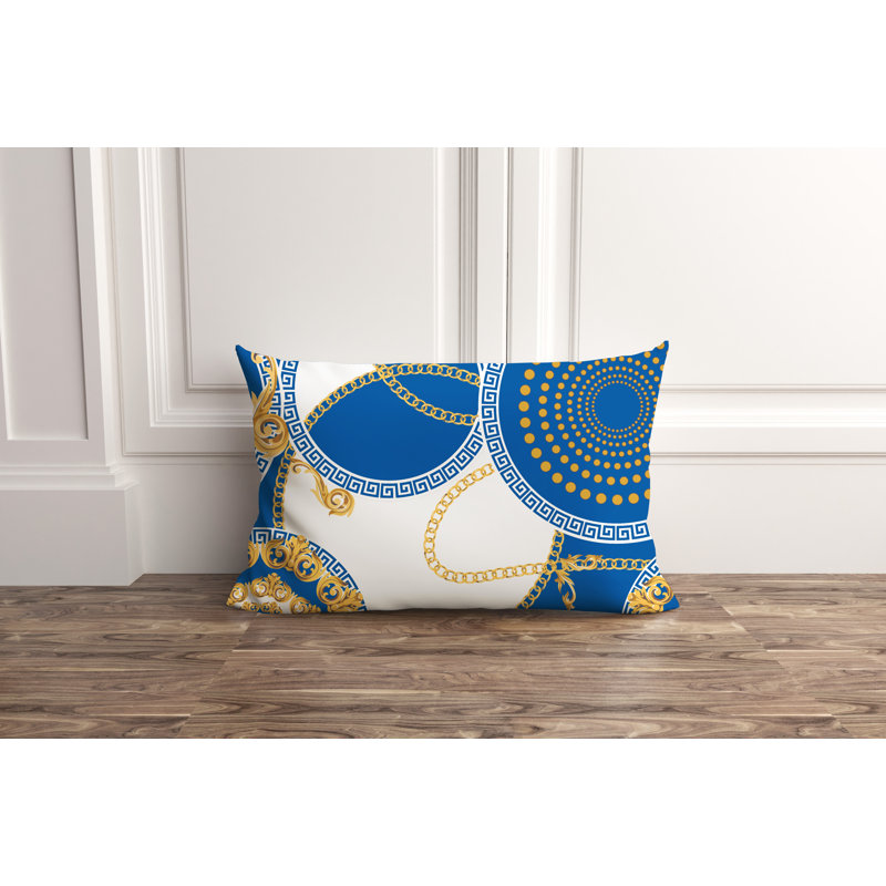 Housse et insert de coussin extérieur Tobin, Bleu