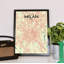 Milan City Map - No Frame Print-1849804756