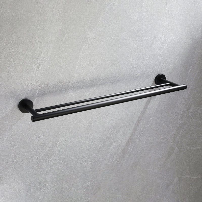 Ensemble de support à serviettes 5 pièces, Noir