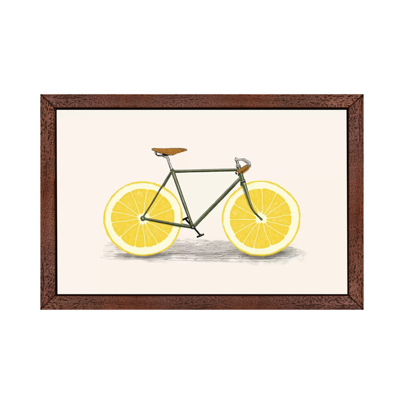 Zest by Florent Bodart - Print on Canvas, 66.04 cm H x 45.72 cm W, Brown Framed