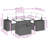 Vidaxl Garden Sofa Set -114254047-114254044