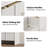 47.2” W Double Dresser with 8 Drawers, Modern Storage Organizer, Curved Profile Design-1089986223