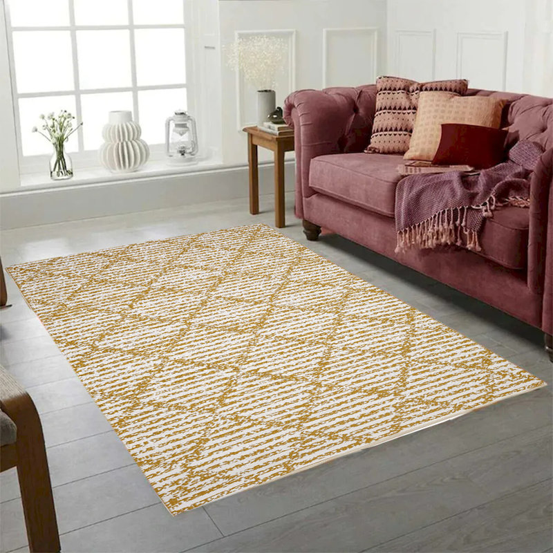 Geometric Indoor / Outdoor Rug, Rectangle 6' x 9'