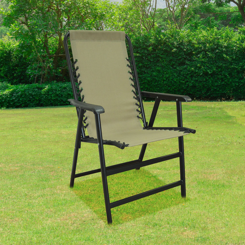 Infinity Beige Textaline Portable Zero Gravity Chair with Armrests