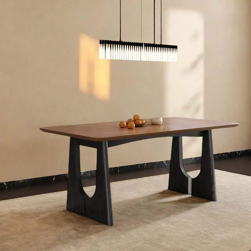 Table de salle à manger Mid-Century, H 29,5 po x L 55,1 po x l 31,5 po