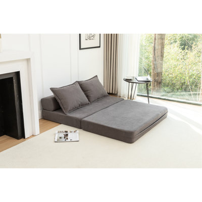 Ready - To Use Foldable Bed With Side Pockets, Quick Expansion For Multi Purpose That Transforms Chaise Or Mattress, Lumbar Support Relaxed Sitting