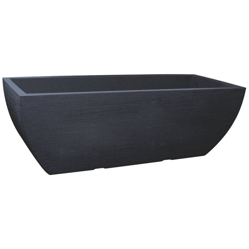 Pot à fleur en plastique Brysen, Anthracite