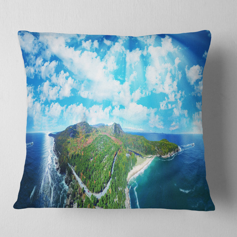 Photographie, panoramique, coussin, parc national Acadia, 16 po x 1 po, Coussin décoratif