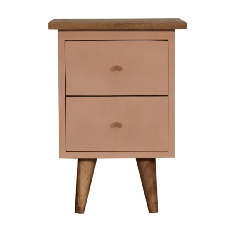 35cm W Solid Wood Bedside Table