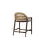 Caribe Upholstered Stool with Solid Wood Frame-51383275