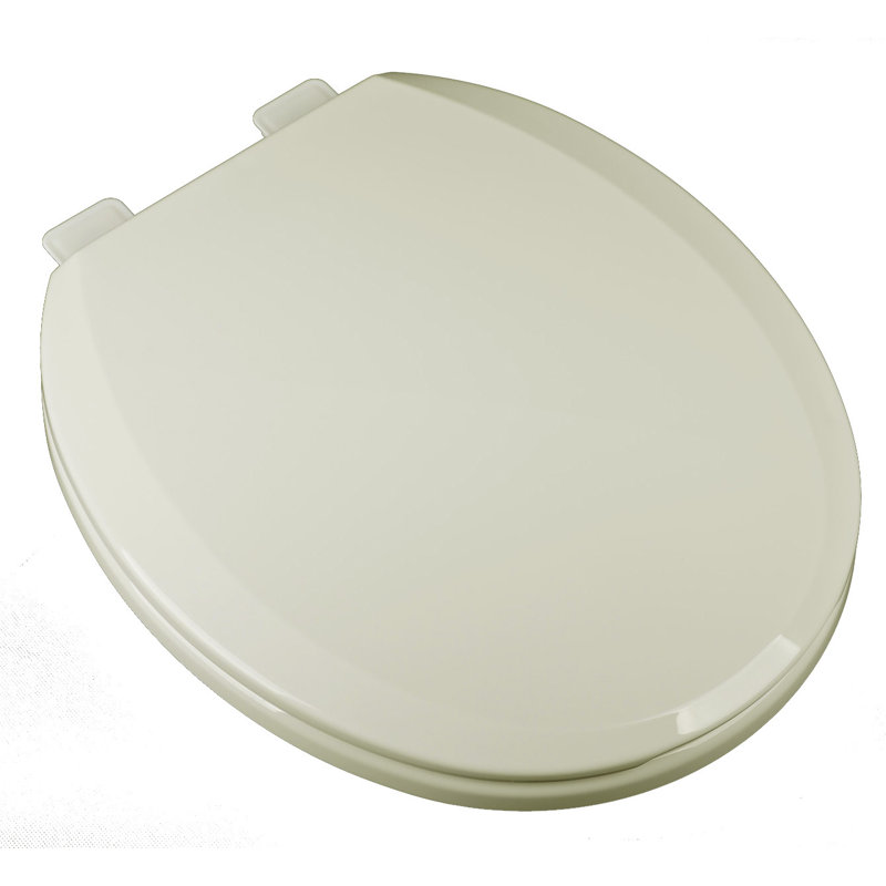 Round Toilet Seat and Lid, Biscuit/Linen
