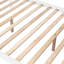 Lit superposé simple avec escalier sécuritaire et rangement pour tiroirs - garde-corps blanc-309480136-309480151