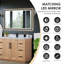 Meuble-lavabo double 60 po avec miroir Cicero