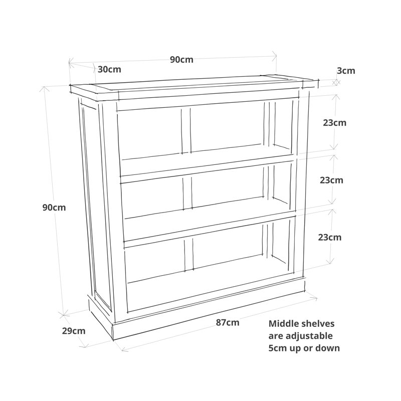 Arley Bookcase, Off White