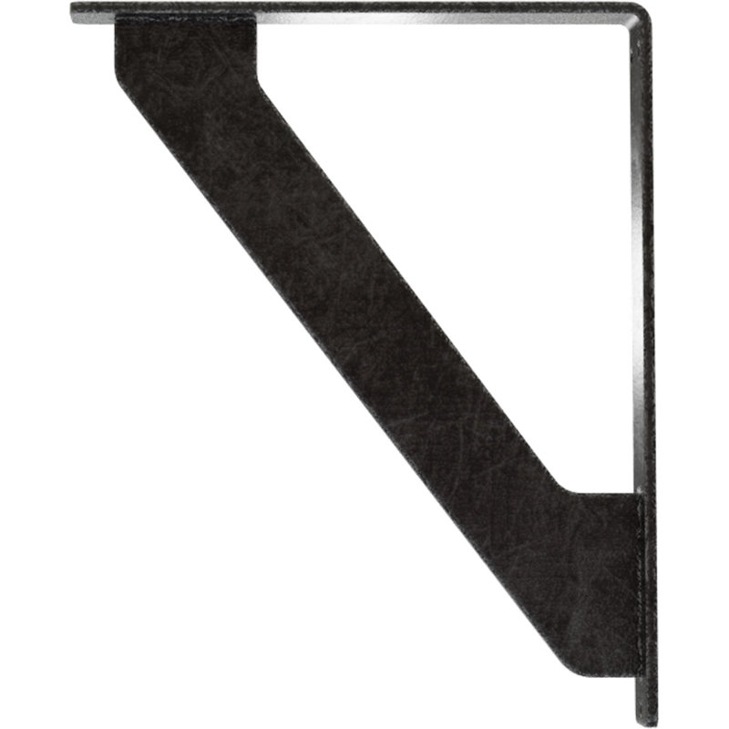 Support traditionnel en fer forgé, Étain antique, H 10 po x l 1,5 po x P 7,5 po