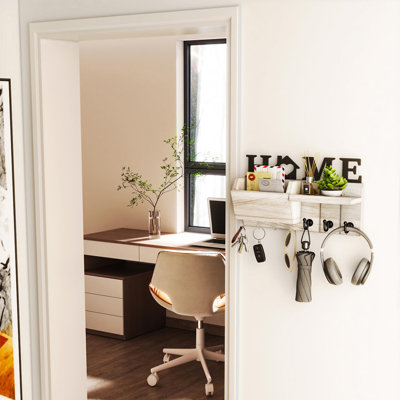 Manufactured Wood Wall Organizer