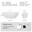 Baignoire autoportante de 65 po à surface solide, baignoire de trempage autoportante en résine de pierre fabriquée à la main de luxe avec trop-plein et bonde escamotable, blanc brillant 24S06-65GW-126754387