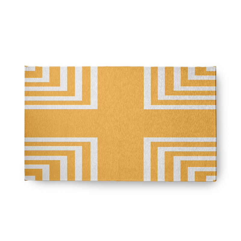 Chenille Geometric Indoor Rug, Rectangle 1'6" x 2'6"