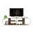 Mid Century Modern Tv Stand With 4 Shelves, 68 Inch Walnut/ Entertainment Centre, Open Storage, Solid Wood Construction Stand, Shelves Finish,-705810973-705810972
