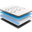 Literie en cuivre 12,5 po à sensation moyenne, blanc, 75 po x 38 po 12 po, coussin de détente de 57 lb, confort moyen, 76,78 po, 38,95 po, 11,85 po, 56,72 lb-555682472-555682518