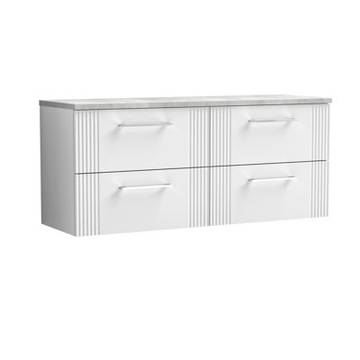 Deco 121.49cm Double Bathroom Vanity Base Only